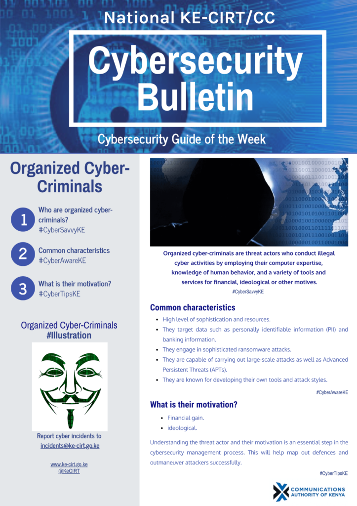 Organized Cyber-Criminals