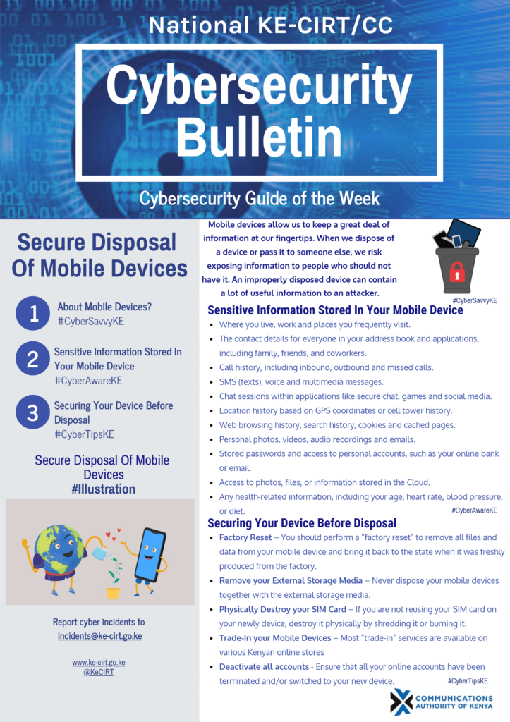 Secure Disposal of Mobile Devices